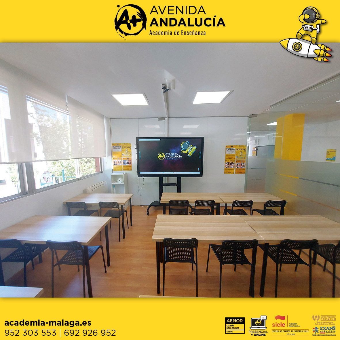 Instalaciones de Academia Avenida Andalucía en Málaga