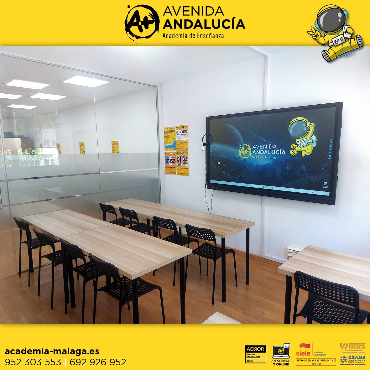 Instalaciones de Academia Avenida Andalucía en Málaga
