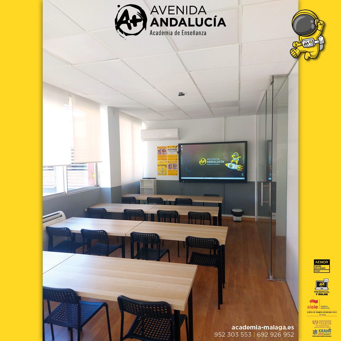 Instalaciones de Academia Avenida Andalucía en Málaga