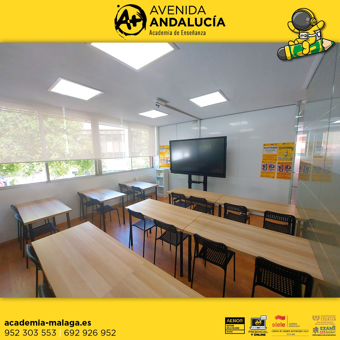 Instalaciones de Academia Avenida Andalucía en Málaga